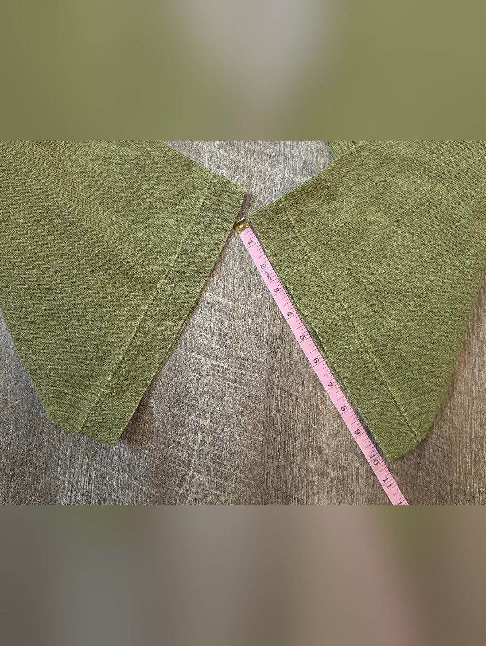 Free People X Revolve Clean Mod Cropped Wide-Leg Utility Pants Womens 8 Olive Co - Picture 11 of 14